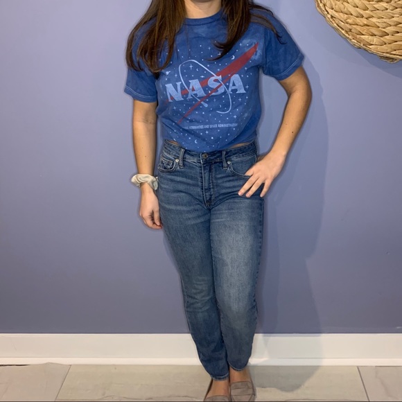 NASA Short Sleeve T Shirt Blue XS - Picture 3 of 4